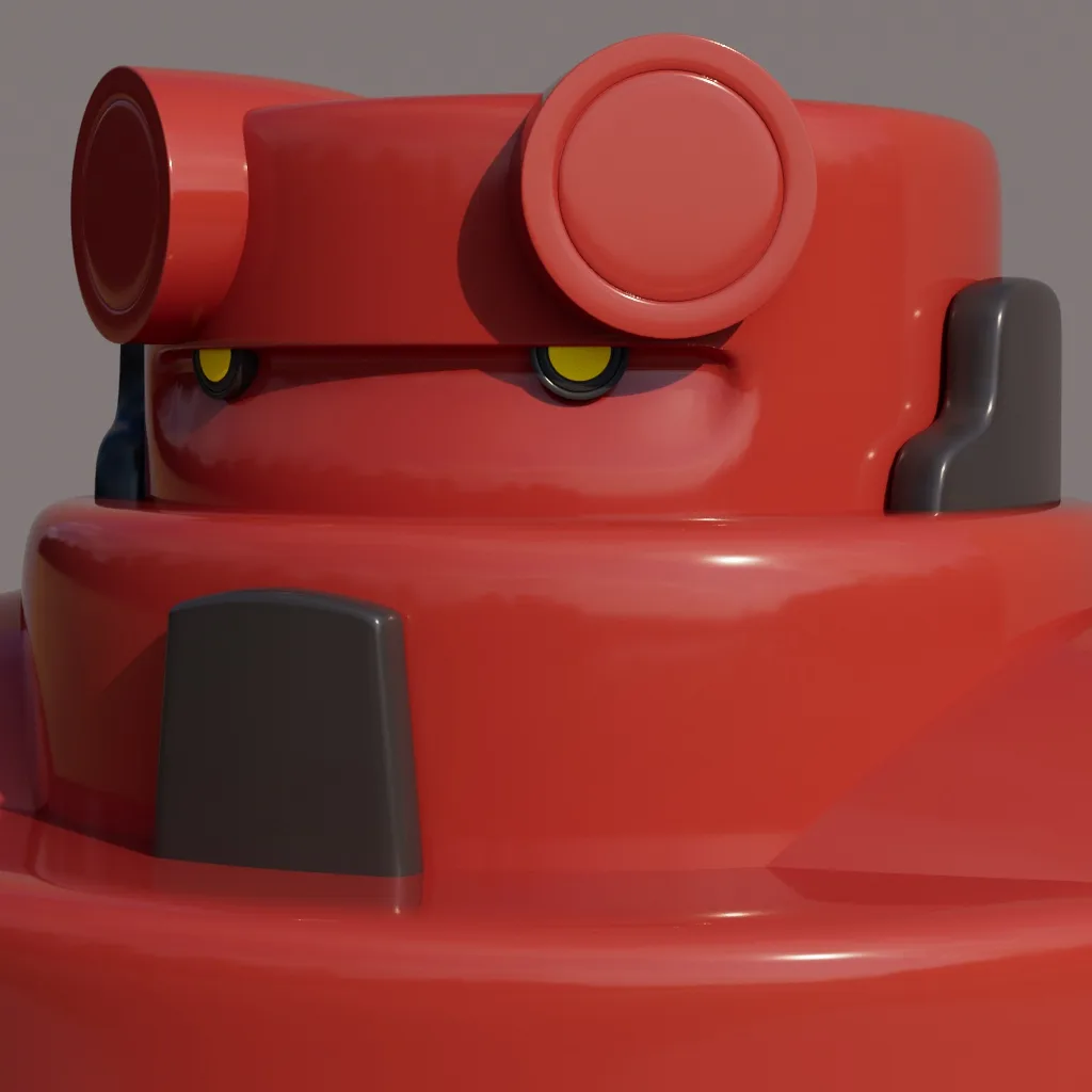 Hellbot — detalle en primer plano